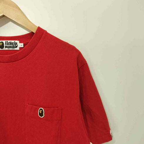 アベイシングエイプ A BATHING APE APE HEAD ONE POINT RELAXED FIT POCKET TEE メンズ JPN:L