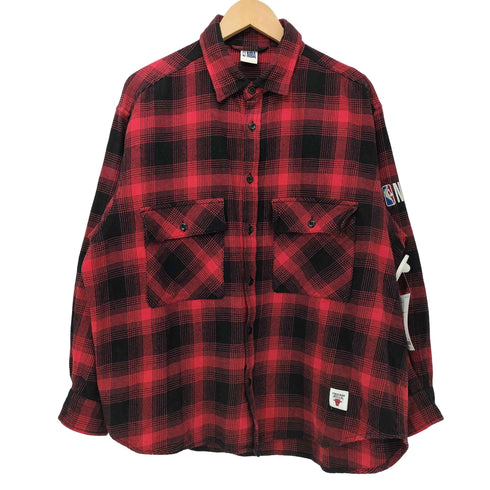 ベイフロー BAYFLOW チェック柄 背面チームロゴ刺繍 ロングスリーブネルシャツ メンズ JPN:3