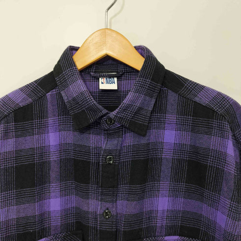 ベイフロー BAYFLOW チェック柄 背面チームロゴ刺繍 ロングスリーブネルシャツ メンズ JPN:3