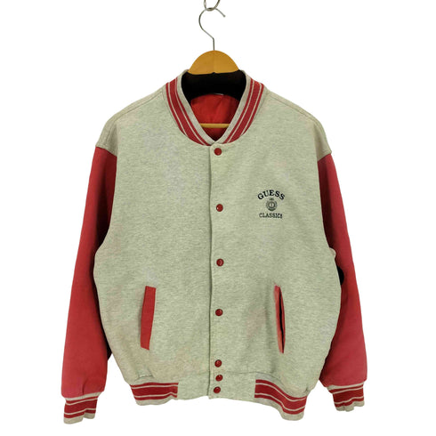 ゲス GUESS 90S MADE IN USA コットンスウェットスタジャン メンズ import:L