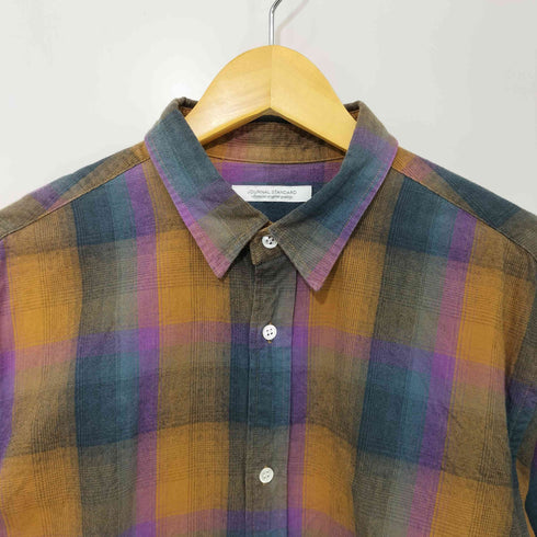 ジャーナルスタンダード JOURNAL STANDARD 23AW オンブレーチェック フランネル レギュラーシャツ2 メンズ JPN:M