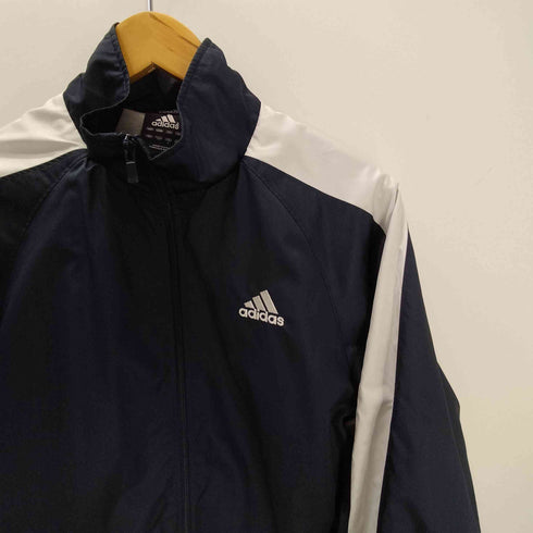 アディダス adidas 00S 万国旗タグ Clima365 パフォーマンス ロゴ 刺繍 シャドーストライプ ショルダーライン ブルゾン ジャケット 裾 ドローコード メンズ import:L