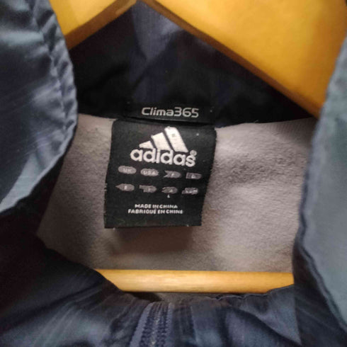 アディダス adidas 00S 万国旗タグ Clima365 パフォーマンス ロゴ 刺繍 シャドーストライプ ショルダーライン ブルゾン ジャケット 裾 ドローコード メンズ import:L