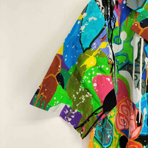 アニエスベー agnes b. jonone 総柄 オープンカラーシャツ メンズ JPN:3