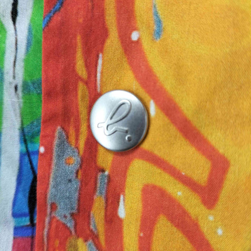 アニエスベー agnes b. jonone 総柄 オープンカラーシャツ メンズ JPN:3