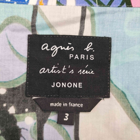 アニエスベー agnes b. jonone 総柄 オープンカラーシャツ メンズ JPN:3