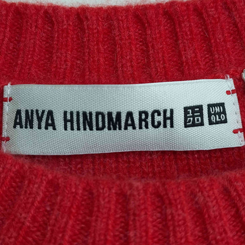 アニヤハインドマーチ ANYA HINDMARCH カシミヤクルーネックセーター レディース JPN:L