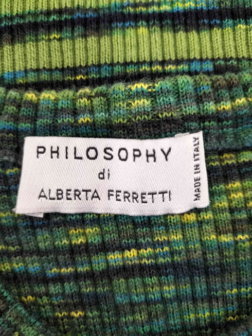 アルベルタフェレッティ ALBERTA FERRETTI PHILOSOPHY ボーダーリブニット レディース