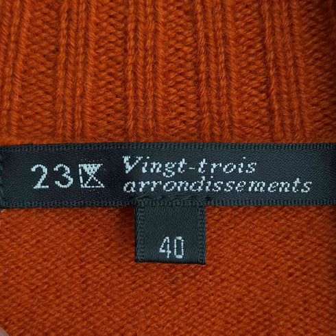 ニジュウサンク 23区 カシミヤブレンド ウール ハイネック ニット レディース JPN:40