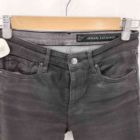 アルマーニエクスチェンジ ARMANI EXCHANGE スーパースキニーフィット ブラックデニムパンツ レディース 27
