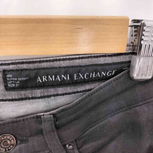 アルマーニエクスチェンジ ARMANI EXCHANGE スーパースキニーフィット ブラックデニムパンツ レディース 27