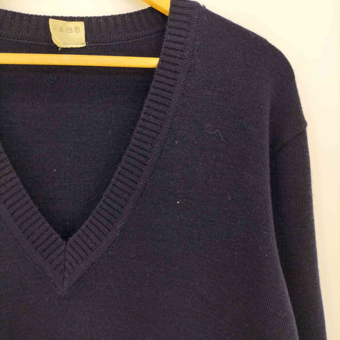 セントジェームス SAINT JAMES 70-80s フランス軍 納入 Vネック セーター メンズ 184/86 112