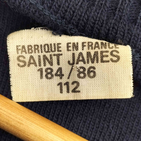 セントジェームス SAINT JAMES 70-80s フランス軍 納入 Vネック セーター メンズ 184/86 112