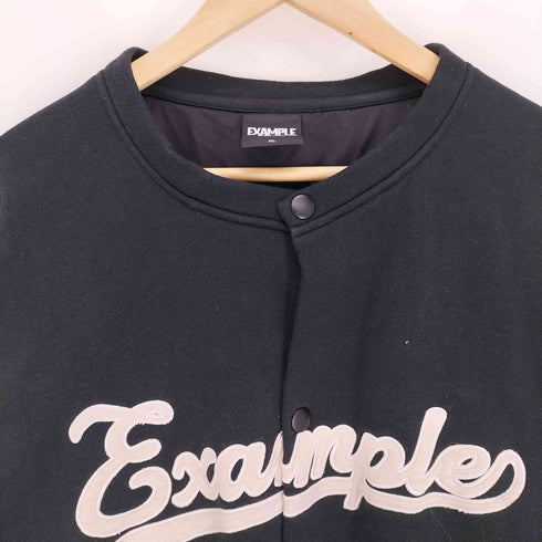 イグザンプル EXAMPLE 23AW SWEAT COLLARLESS JACKET スウェット カラーレス ジャケット スタジャン メンズ JPN:XL
