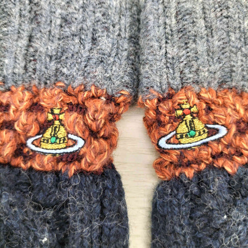 ヴィヴィアンウエストウッド Vivienne Westwood ロゴ刺繍 編み手袋 レディース