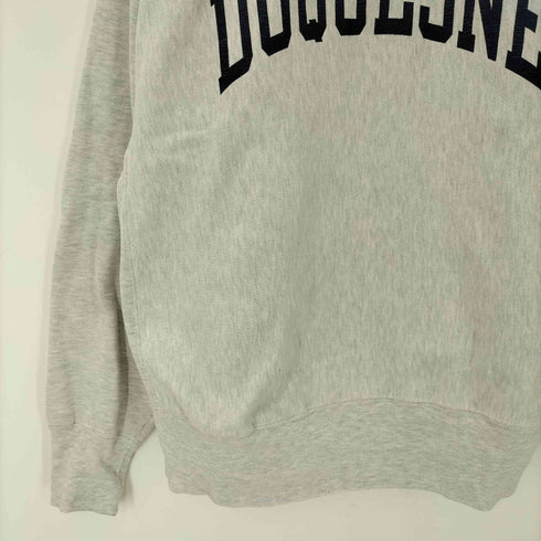 チャンピオン Champion 00S メキシコ製 三色タグ Reverse Weave リバースウィーブ DUQUESNE アーチ プリント カレッジ スウェット トレーナー 袖目付き ビッグサイズ メンズ import:XL