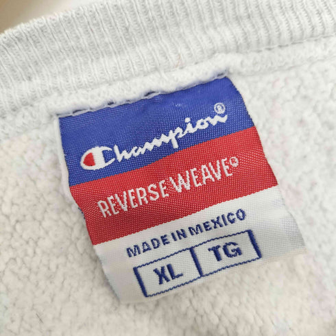 チャンピオン Champion 00S メキシコ製 三色タグ Reverse Weave リバースウィーブ DUQUESNE アーチ プリント カレッジ スウェット トレーナー 袖目付き ビッグサイズ メンズ import:XL