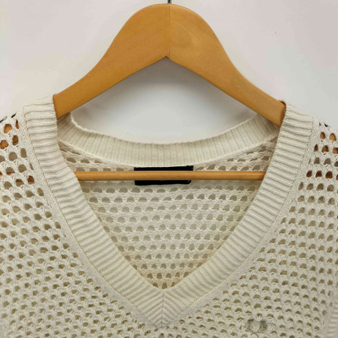 フレッドペリー FRED PERRY Lace Knitted V Neck Sleeveless Jumper レース ニット Vネック スリーブレス ジャンパー メンズ import:M