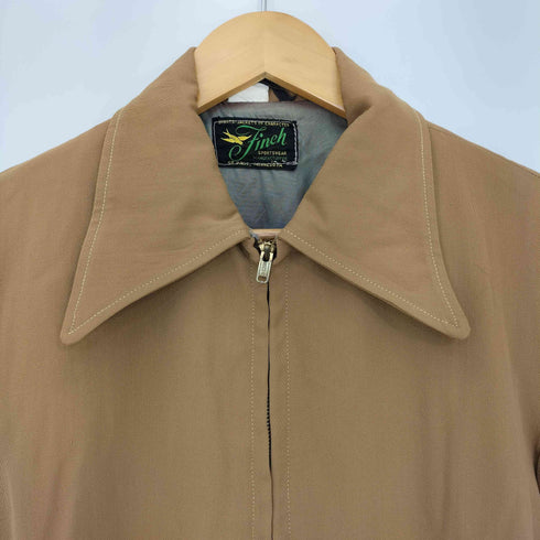 Fineh Sportswear 40-50s CONMARジップ ダブルジップ サイドアジャスター ギャバジン スイングトップ メンズ