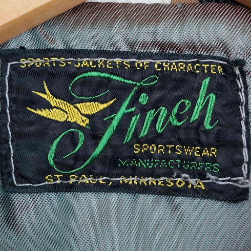 Fineh Sportswear 40-50s CONMARジップ ダブルジップ サイドアジャスター ギャバジン スイングトップ メンズ