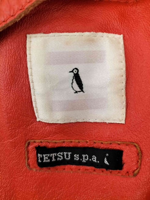 TETSU s.p.a シングルライダースジャケット メンズ