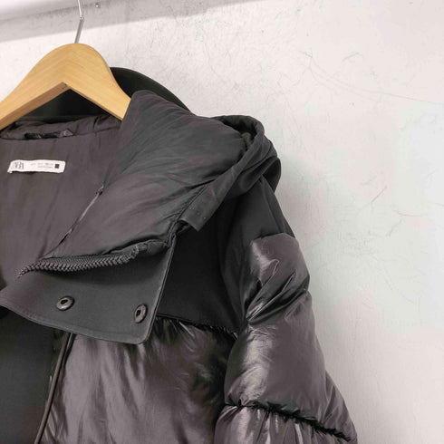ザラ ZARA コントラスト パフジャケット シャイニー メンズ import:S