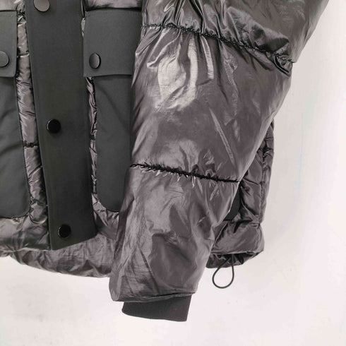 ザラ ZARA コントラスト パフジャケット シャイニー メンズ import:S