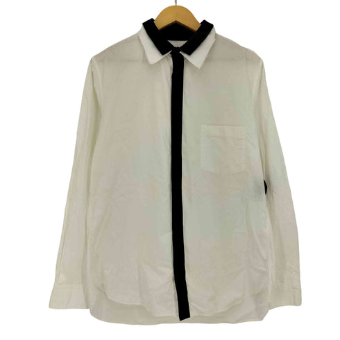 ヨウジヤマモトプールオム Yohji Yamamoto POUR HOMME 11ss 二枚襟 テールカット 比翼長袖シャツ メンズ JPN:3