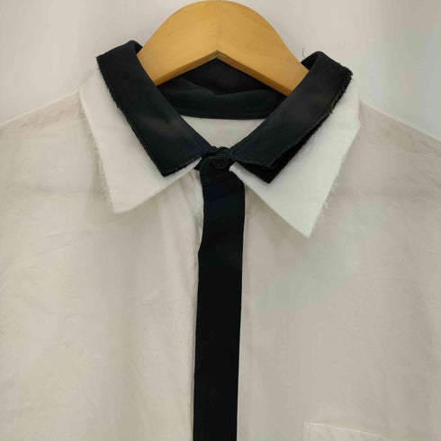 ヨウジヤマモトプールオム Yohji Yamamoto POUR HOMME 11ss 二枚襟 テールカット 比翼長袖シャツ メンズ JPN:3