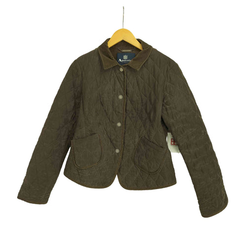アクアスキュータム AQUASCUTUM LONDON 襟コーデュロイ キルティングジャケット レディース import:L