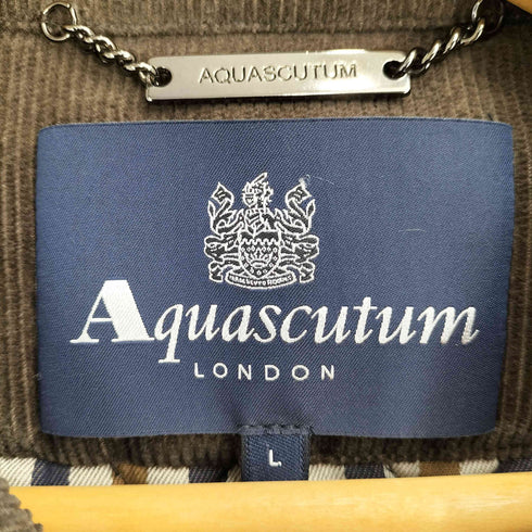 アクアスキュータム AQUASCUTUM LONDON 襟コーデュロイ キルティングジャケット レディース import:L