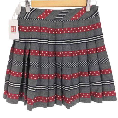 ジェーンマープル JANE MARPLE ドット ストラップ ウール プリーツ スカート レディース JPN:M