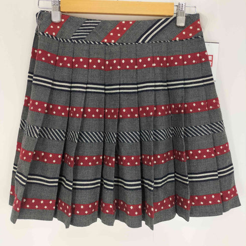 ジェーンマープル JANE MARPLE ドット ストラップ ウール プリーツ スカート レディース JPN:M