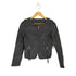 ロイヤルパーティー ROYAL PARTY lamb leather ラムレザーダブルジップノーカラージャケット レディース 36