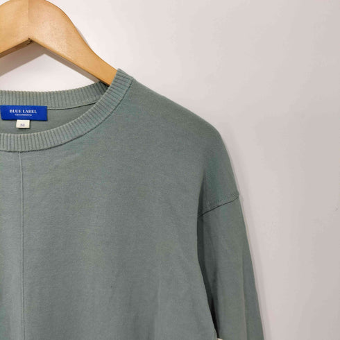 ブルーレーベルクレストブリッジ BLUE LABEL CRESTBRIDGE セミハイツイストコットン プルオーバーニット レディース JPN:38