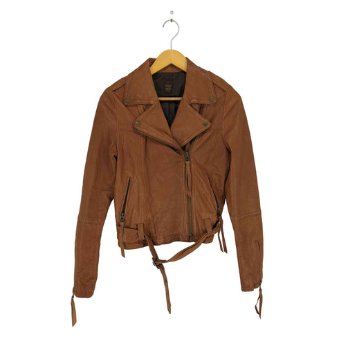 アングリッド Ungrid goat leather ゴートレザーダブルライダースジャケット レディース M