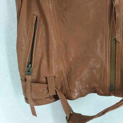 アングリッド Ungrid goat leather ゴートレザーダブルライダースジャケット レディース M