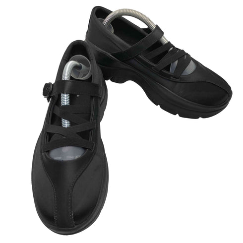 ザラ ZARA サテン ストラップ付き バレリーナ シューズ メリージェーン レディース 37