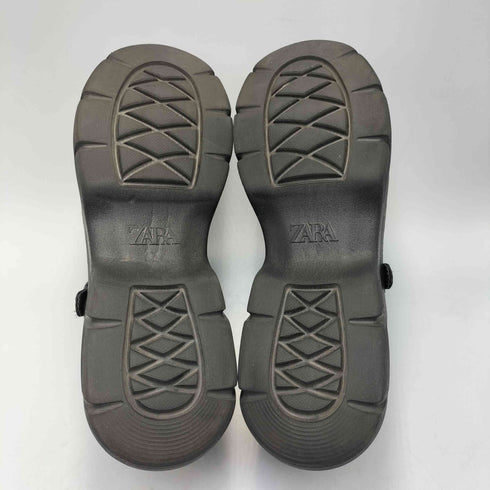 ザラ ZARA サテン ストラップ付き バレリーナ シューズ メリージェーン レディース 37