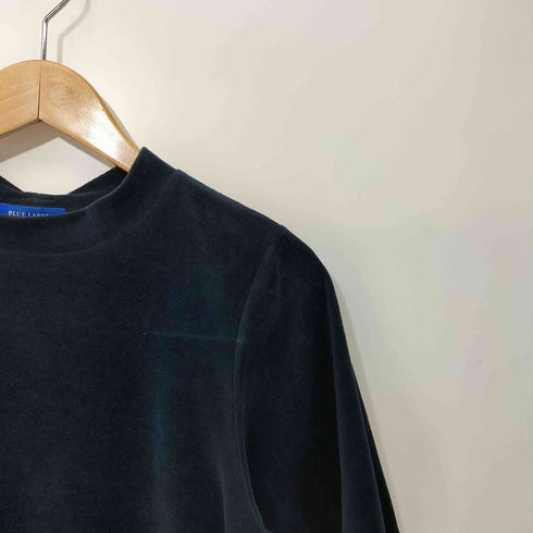 ブルーレーベルクレストブリッジ BLUE LABEL CRESTBRIDGE ロゴプレート ベロア カットソー レディース JPN:38