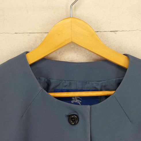 バーバリーブルーレーベル BURBERRY BLUE LABEL ノーカラーコート レディース 38