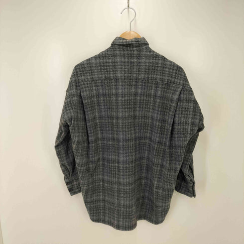 カレンテージ CURRENTAGE ロントポケットビッグシャツ オンブレチェック レディース