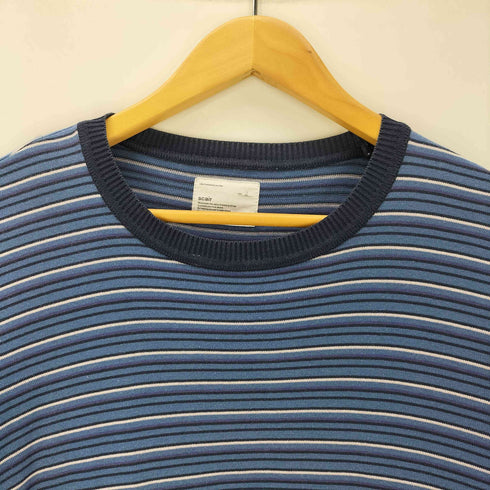 scair スケアー 23SS MULTI BORDER KNIT T-SHIRTS マルチボーダー ニット S/S Tシャツ メンズ 2