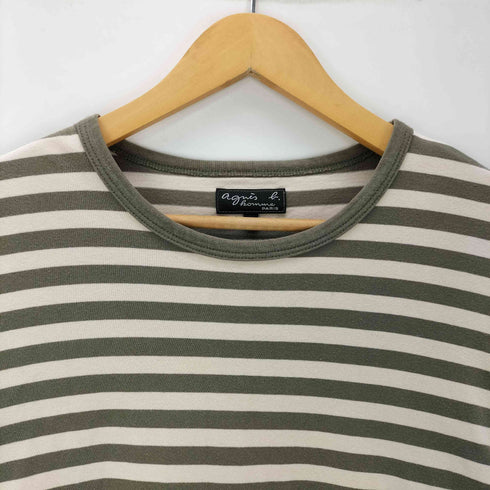 アニエスベーオム Agnes b.homme J008 TS BORDER TEE ボーダー Tシャツ L/S カットソー ロンT メンズ 2