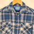 ペンドルトン PENDLETON 90S USA製 マドラスチェック フラップポケット 開襟 オープンカラー オンブレ ウール L/S ネルシャツ メンズ import:S