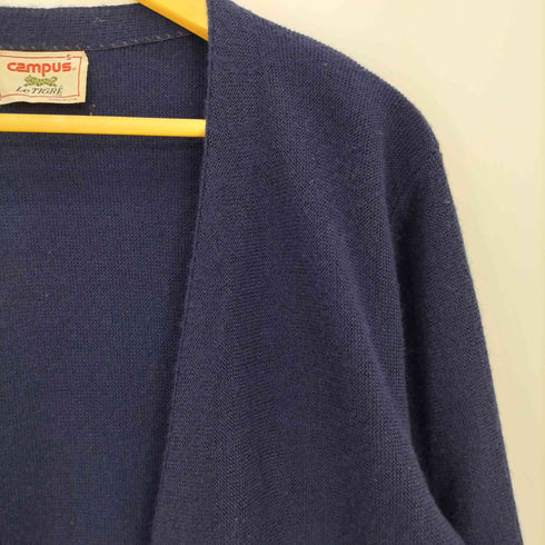 キャンパス CAMPUS Le TIGER 80s USA製 アクリル Vネックカーディガン リブ長 メンズ import:S
