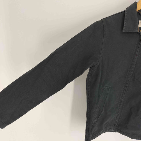 ヌーディージーンズ Nudie Jeans ロゴ刺繍 ワッペン ジップアップ ワーク ジャケット ブルゾン メンズ import:XS