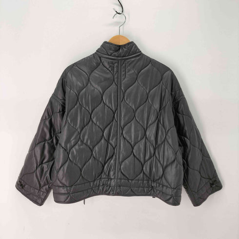 ザラ ZARA フェイクレザー キルティングジャケット レディース import:S