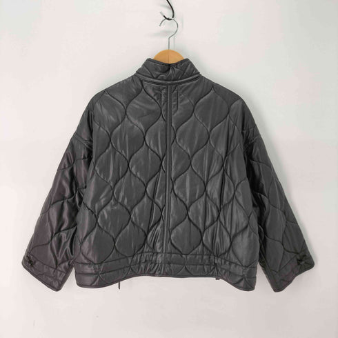 ザラ ZARA フェイクレザー キルティングジャケット レディース import:S