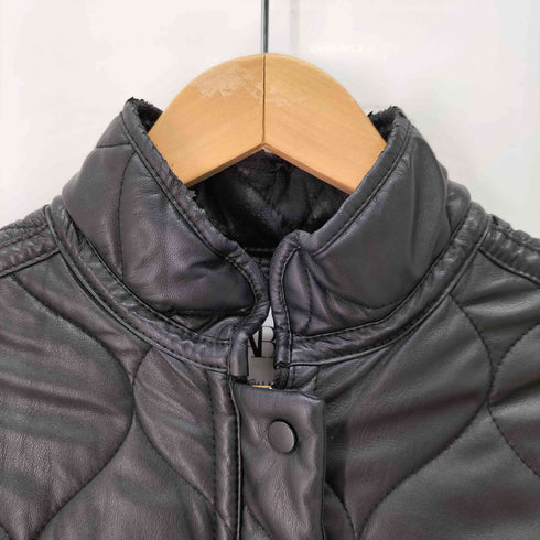 ザラ ZARA フェイクレザー キルティングジャケット レディース import:S